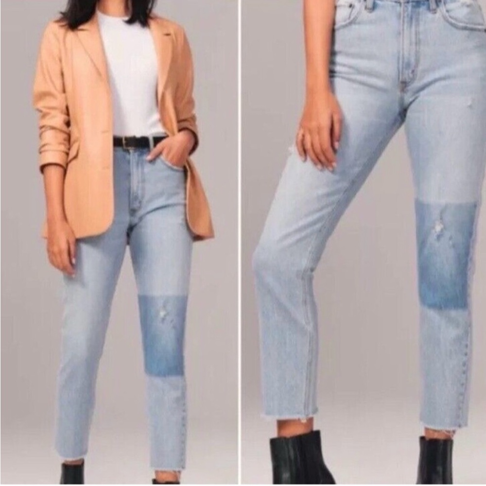 Abercrombie & Fitch Light Blue Straight Leg Jeans